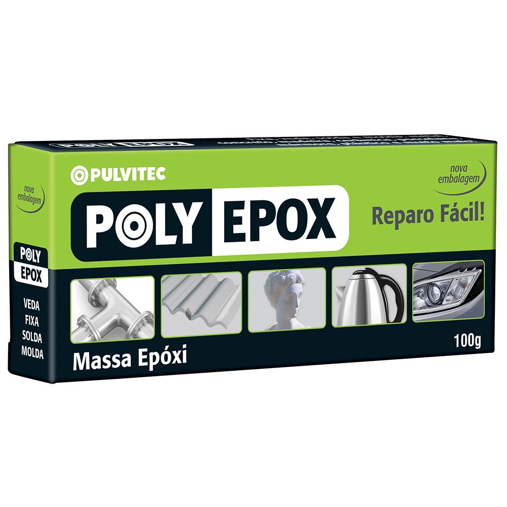 MASSA EPOXI POLYEPOX 100G DA005 PULVITEC