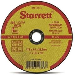 DISCO CORTE FERRO/INOX 7 DAC180-34 3.0 STARRETT
