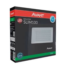 REFLETOR LED SLIM 100W IP65 VD AVANT - AR
